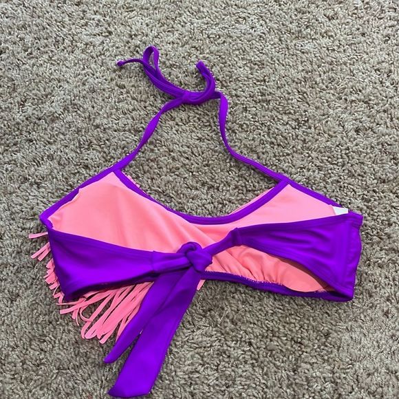 Purple & Pink Fringe Bikini Swim suit set - Picture 7 of 9